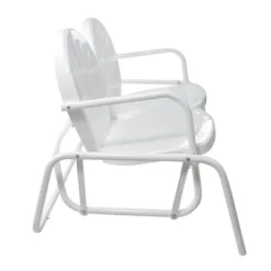 Northlight 48.25" Outdoor Retro 2-Person Metal Tulip Double Glider Patio Chair, White 7 Northlight 48.25" Outdoor Retro 2-Person Metal Tulip Double Glider Patio Chair, White -Northlight GUEST eba1f493 163e 4eb9 a020 a496d0cb204a