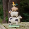 Northlight 11.5" Stacked Polyresin Farm Animals Outdoor Garden Statue -Northlight GUEST f134ac01 69d4 423a 9a6e 950f918f20d6