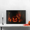 Northlight LED Lighted Jack-O-Lanterns In A Cemetery Halloween Canvas Wall Art 23.5" X 15.5" -Northlight GUEST f3027bfb e4e9 4403 8cb9 74f049ddb409