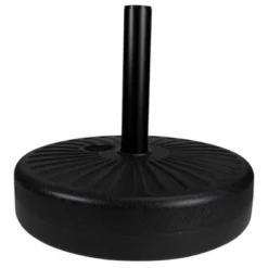 Northlight Black Heavy Duty Water Or Sand Umbrella Base - 48lbs -Northlight GUEST f82cf45e 0f39 485e 9255 02d04711d0a9