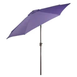 Northlight 9ft Outdoor Patio Market Umbrella With Hand Crank And Tilt - Purple -Northlight GUEST f96ebe35 af18 4d76 b196 24c55a2effa7
