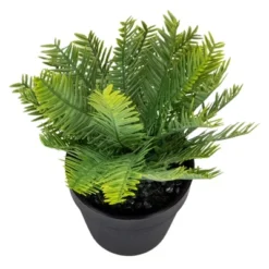 Northlight 7.5" Green Artificial Yew Plant In Black Pot -Northlight GUEST fba48d62 4120 499e b9bf 7cddecbc2ac0