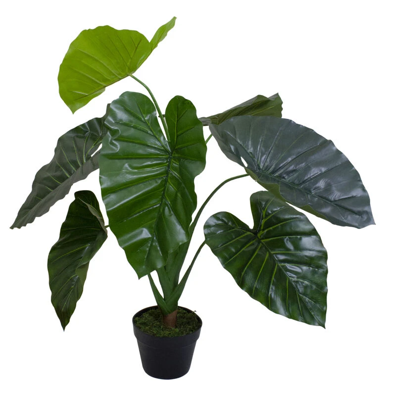 Northlight 40" Green Artificial Taro Potted Plant 3 Northlight 40" Green Artificial Taro Potted Plant