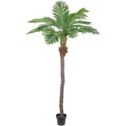 Northlight 7.25' Artificial Potted Phoenix Palm Tree Unlit