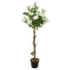 Northlight 4' Green And White Potted Floral Artificial Rose Garden Tree 1 Northlight 4' Green And White Potted Floral Artificial Rose Garden Tree -Northlight bd0103d237d3404182925cbc11587dc8