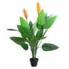 Northlight 50" Green And Orange Artificial Bird Of Paradise Plant In A Black Pot -Northlight ca370122d02b4e528251a8e2cee5b28d