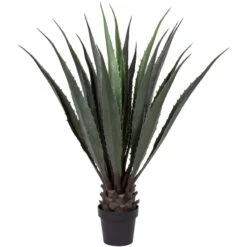 Northlight 43" Artificial Agave Succulent Plant In Black Pot