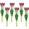 Northlight Set Of 6 Purple Tulip Artificial Floral Bundles 18" -Northlight d1ee2d7a0d574f3ba81c4572ae6852a1