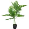 Northlight 40" Artificial Green Mini Palm Tree In Black Pot